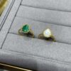 Boucheron Single Mother-of-Pearl Drop Ring, Bohemian Inspiration