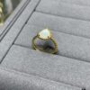 Boucheron Single Mother-of-Pearl Drop Ring, Bohemian Inspiration