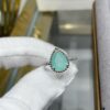 Boucheron Chalcedony Single Teardrop Ring, Bohemian Teardrop Design Inspired by 'Love and Protection'