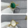 Boucheron Single Mother-of-Pearl Drop Ring, Bohemian Inspiration