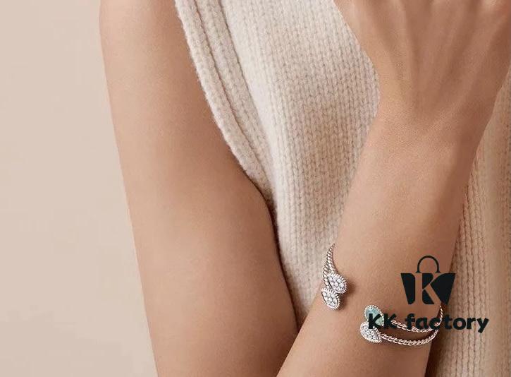 Boucheron Goutte Bracelet 💧 SERPENT BOHÈME Classic and Modern, Diamond-Set Water Drop Design, Thick Gold Plating with Logo