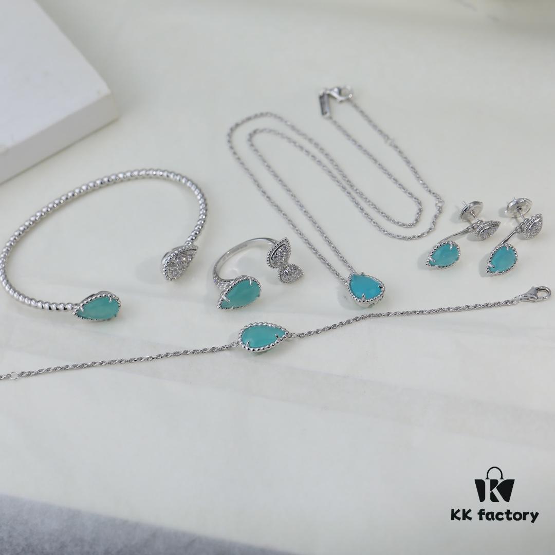 Boucheron Goutte Bracelet 💧 SERPENT BOHÈME Classic and Modern, Diamond-Set Water Drop Design, Thick Gold Plating with Logo