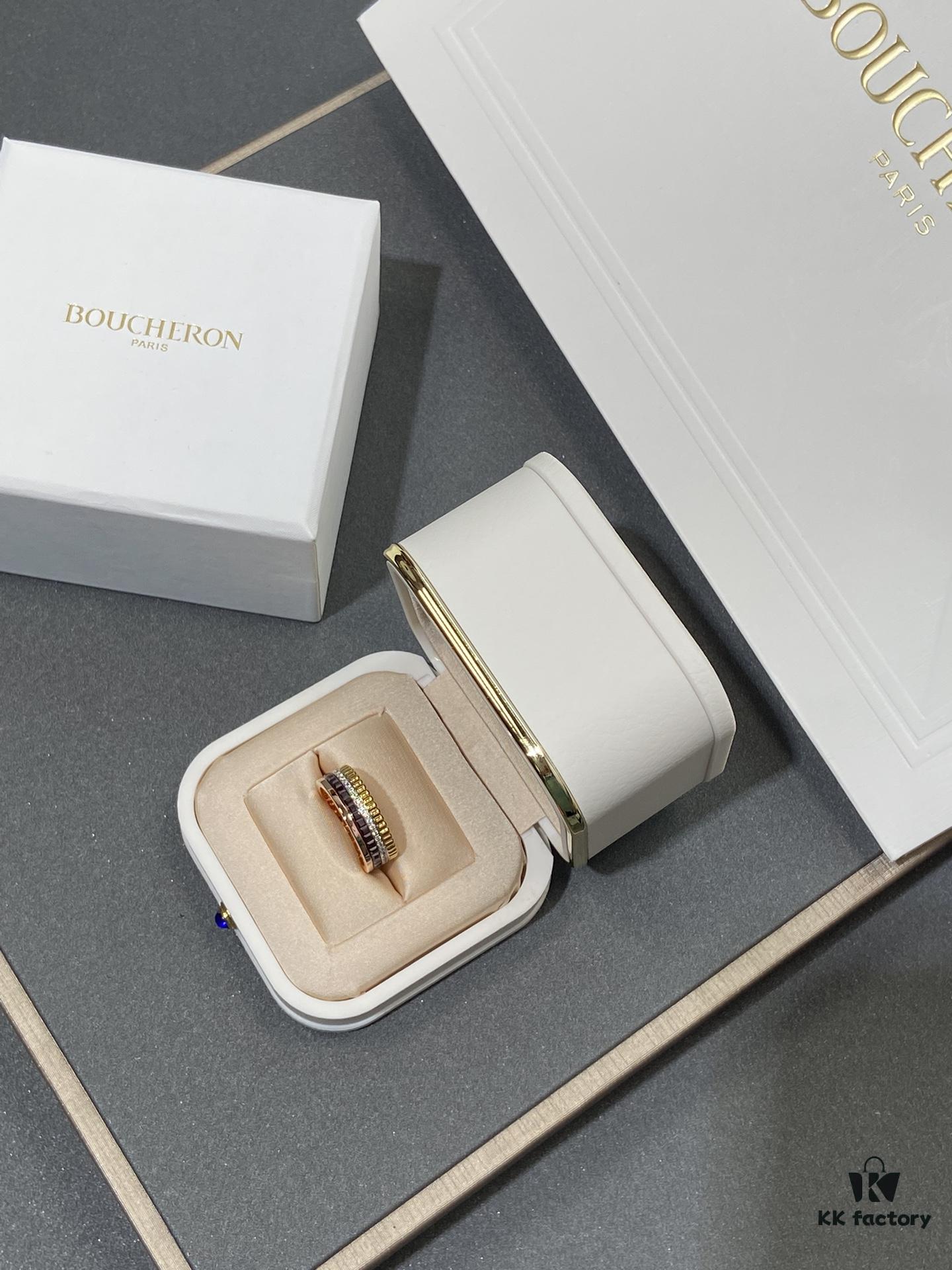 Black + Rose Gold + Diamond + White Gold Two-Tone