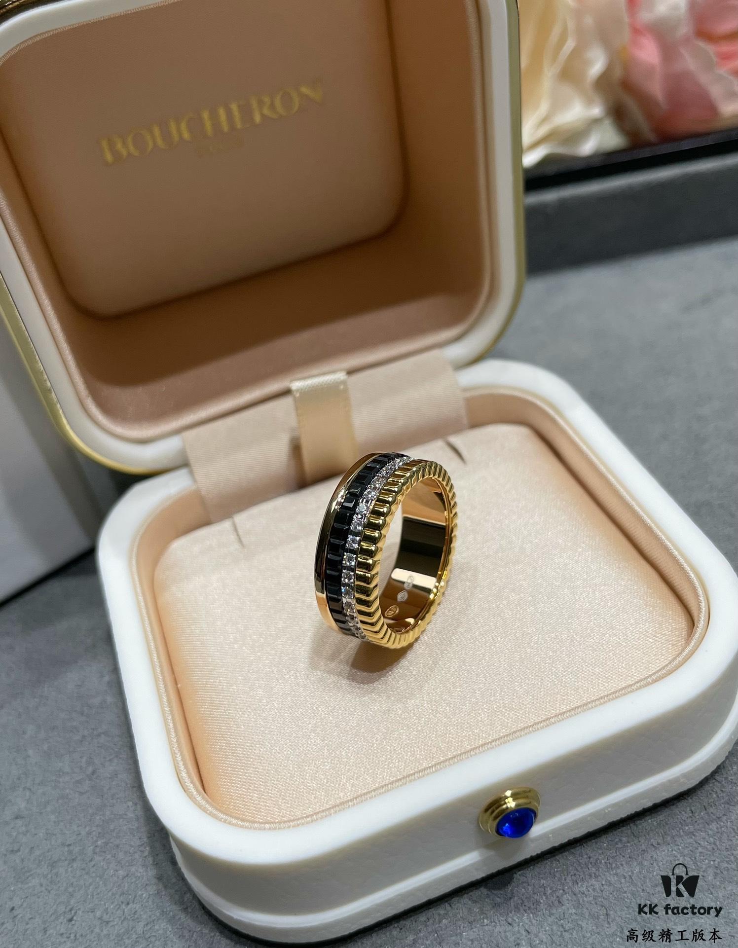 Boucheron Black Ceramic Ring 💍 Boucheron Quatre Collection Classic Piece 👍
