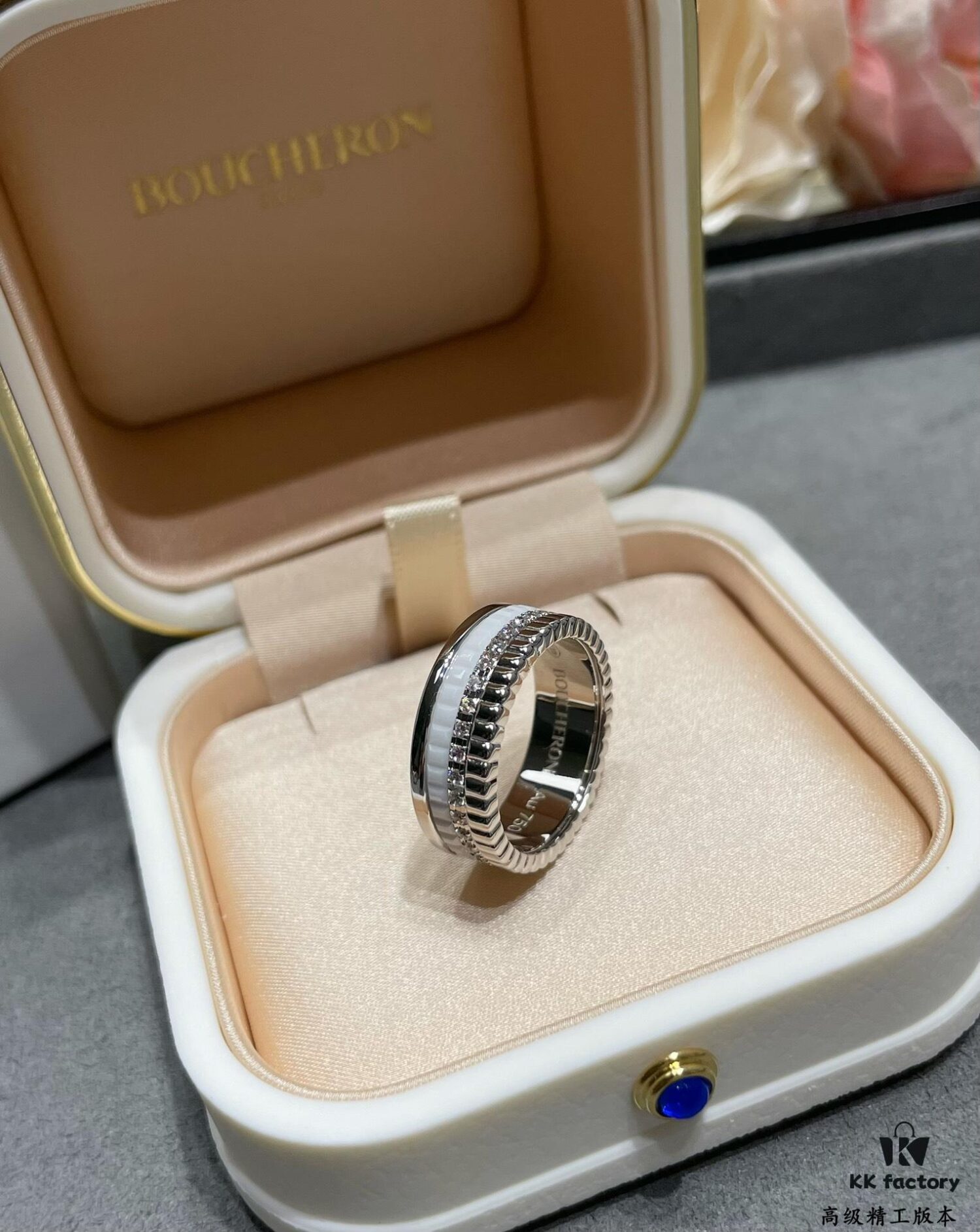 Boucheron White Ceramic Ring 💍 Boucheron Quatre Collection Classic Piece 👍