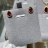 Boucheron Rose Garnet Single Teardrop Earrings, Bohemian Teardrop Inspired by 'Love and Protection'