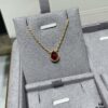 Boucheron Garnet Single Teardrop Necklace, Bohemian Teardrop Inspired by 'Love and Protection'