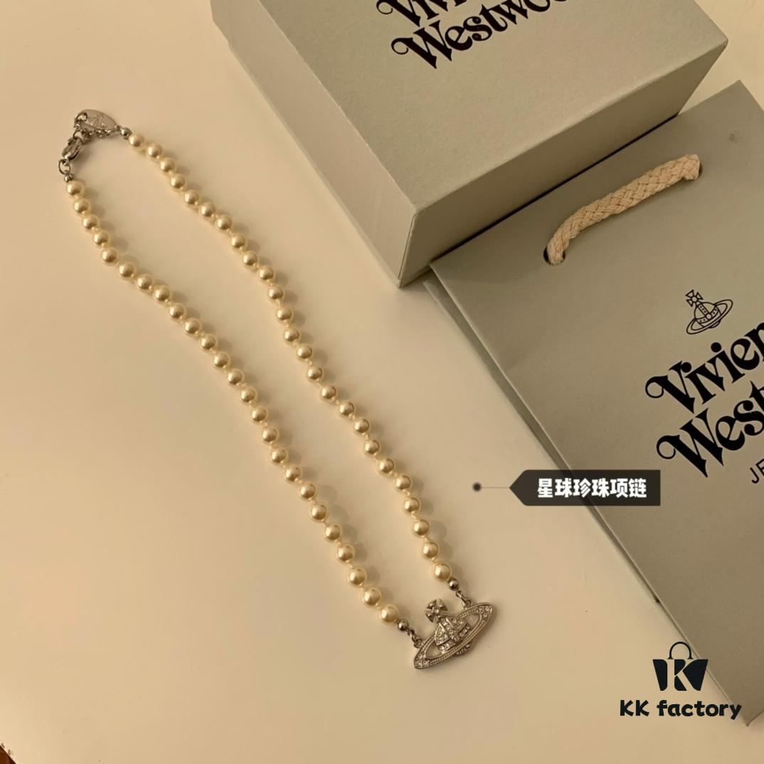 Vivienne Westwood Pearl Planet Necklace