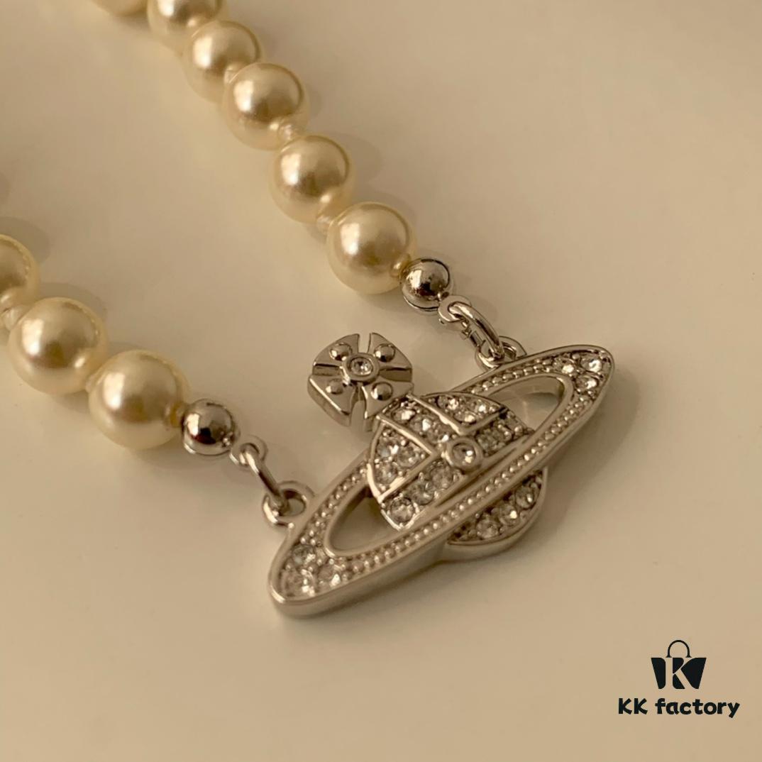 Vivienne Westwood Pearl Planet Necklace