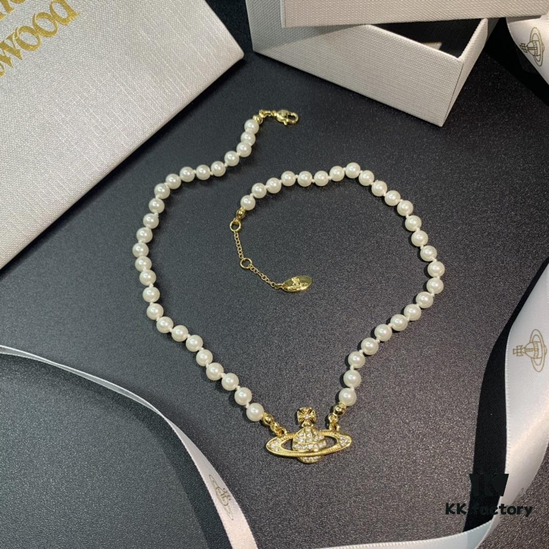 Vivienne Westwood Saturn Pearl Necklace - Bracelet - Earrings