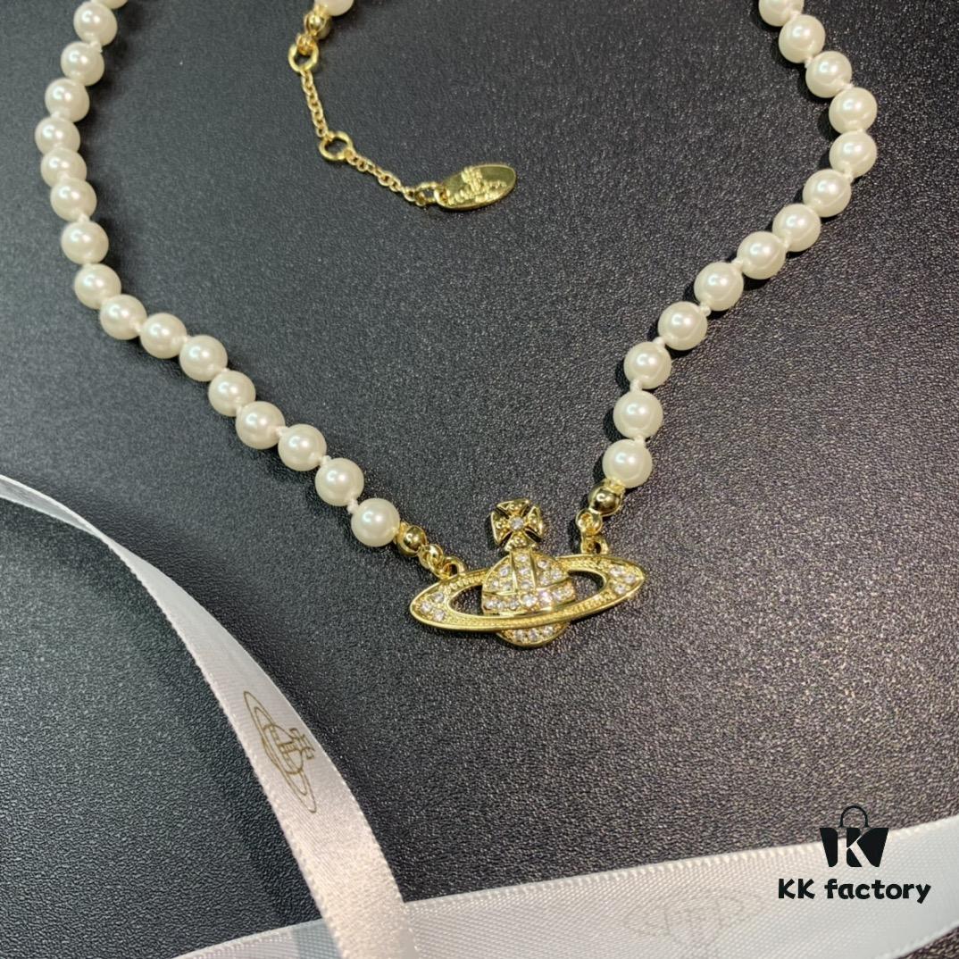 Vivienne Westwood Saturn Pearl Necklace - Bracelet - Earrings