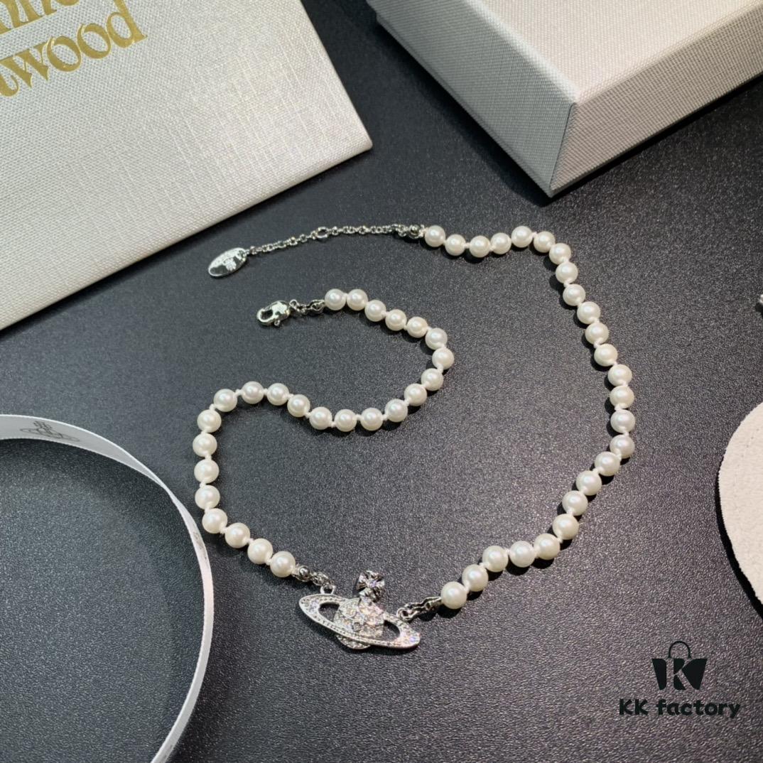 Vivienne Westwood Saturn Pearl Necklace - Bracelet - Earrings