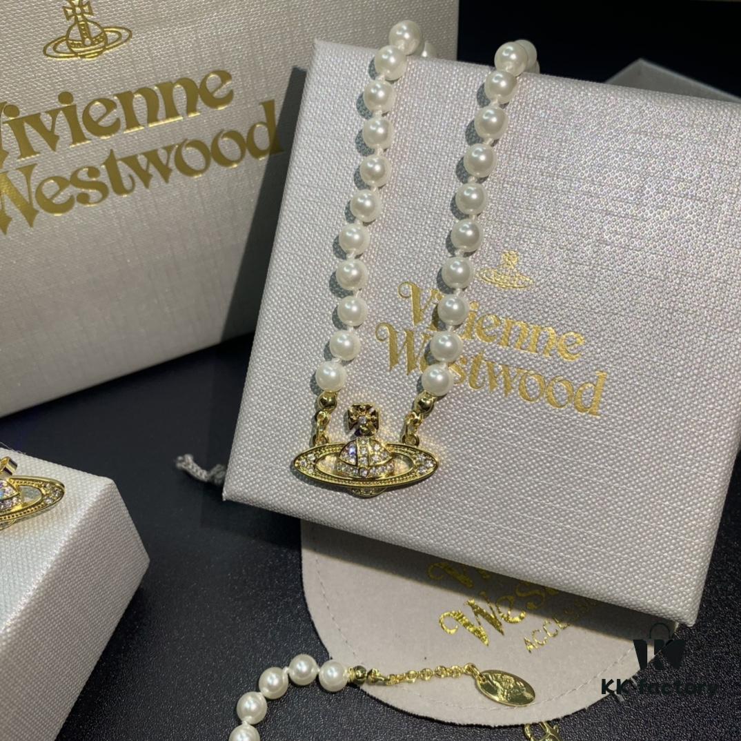 Vivienne Westwood Saturn Pearl Necklace - Bracelet - Earrings