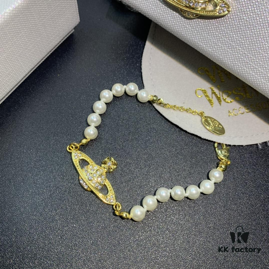 Vivienne Westwood Saturn Pearl Necklace - Bracelet - Earrings