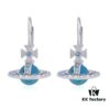 Vivienne Westwood Ongoing Gradient Crystal Earrings - Silver Blue
