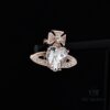 Vivienne Westwood Love Heart Zirconia Stud Earrings - Rose Gold White Diamond