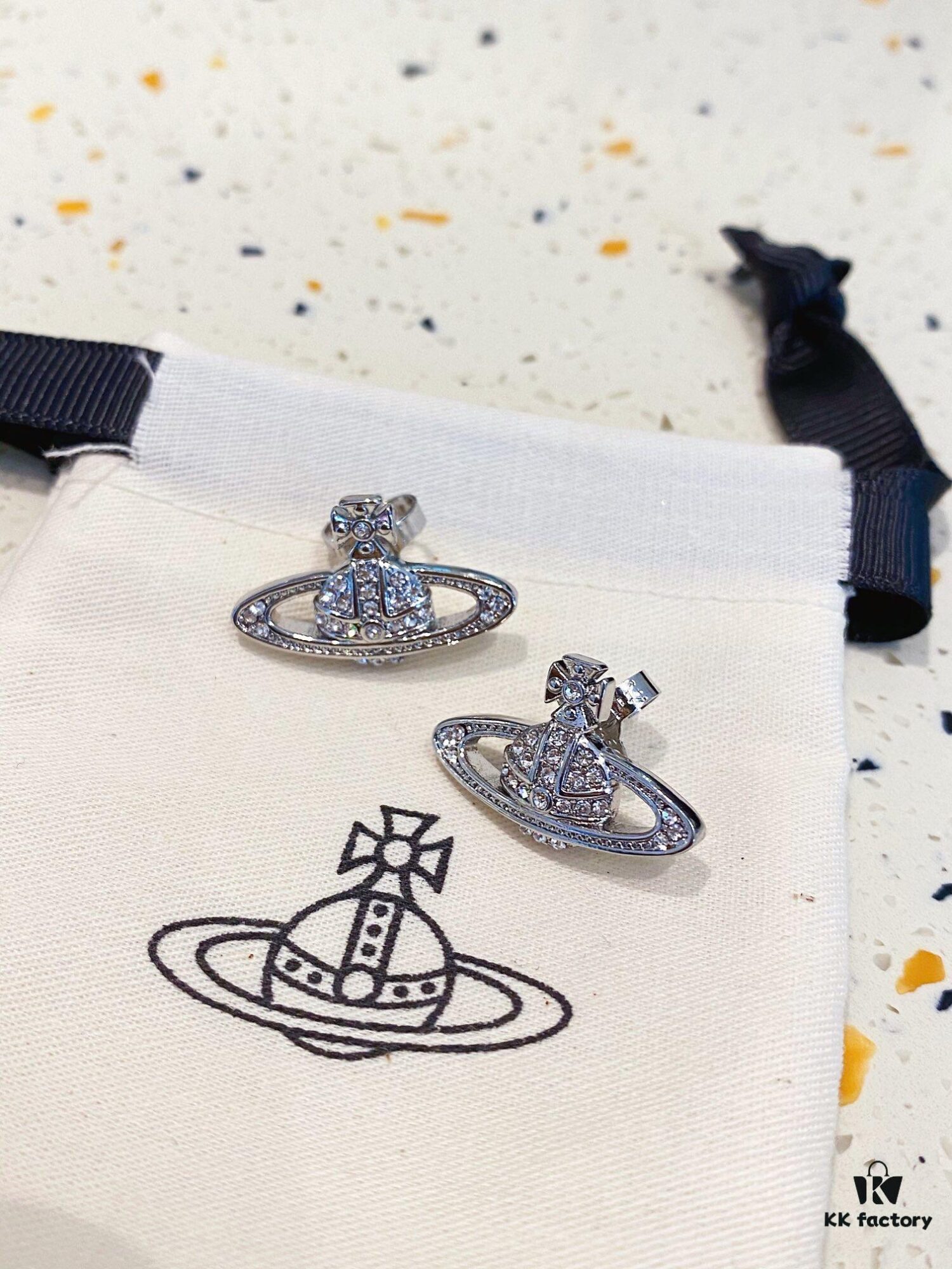 Vivian New Saturn Stud Earrings