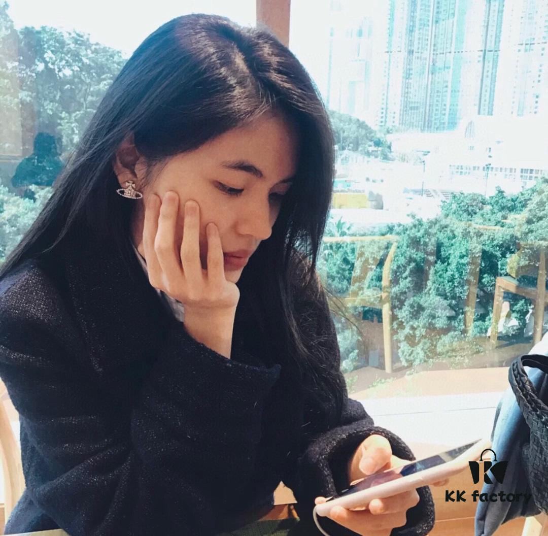 Vivian New Saturn Stud Earrings