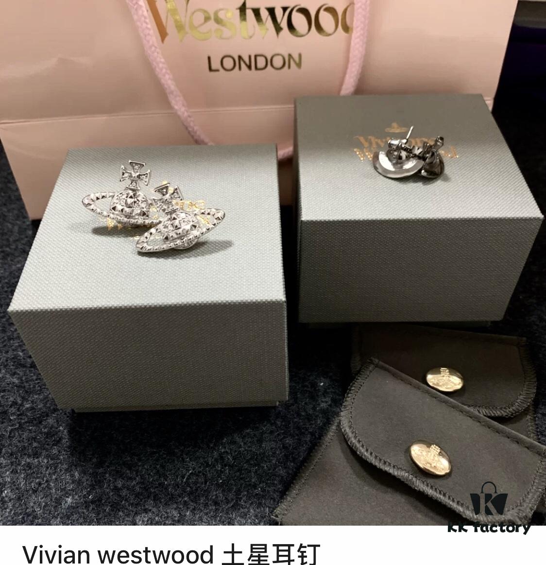 Vivienne Westwood Saturn Planet Set Crown Earrings and Necklace, Celebrity Style, Custom Diamond-Inlaid Saturn Design, Fashion Trendsetter