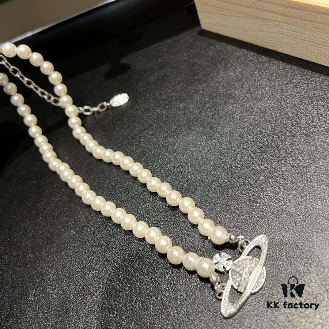 Single Saturn Necklace (Without Pin)