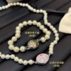 Enamel Pearl Series - Necklace / Bracelet - Pink Silver / Black Gold / Black Silver