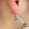 Vivienne Westwood Ongoing Gradient Crystal Earrings - Silver Blue
