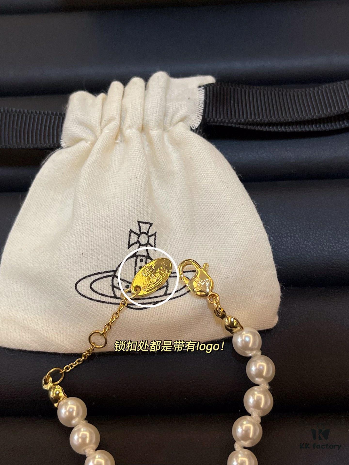 Saturn Pearl Paperclip Series - Necklace / Bracelet - Gold / Silver