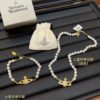 Vivienne Westwood Saturn Collection Enamel Ceramic Necklace/Bracelet/Stud Earrings 2023 New Arrivals (17 Styles Combined)