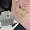 Fashionable Essential for Everyone ✨ Vivienne Westwood Saturn Pearl Necklace