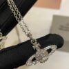 Must-Have🔥New Arrival Vivienne Westwood🪐 Classic Full Diamond Saturn Pendant Necklace