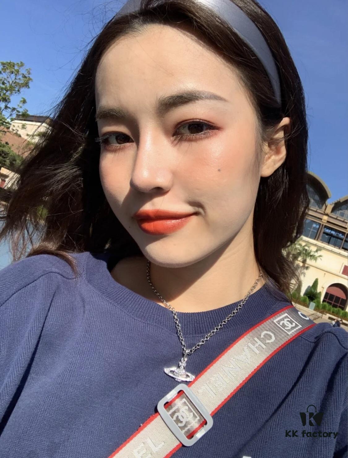 Must-Have🔥New Arrival Vivienne Westwood🪐 Classic Full Diamond Saturn Pendant Necklace