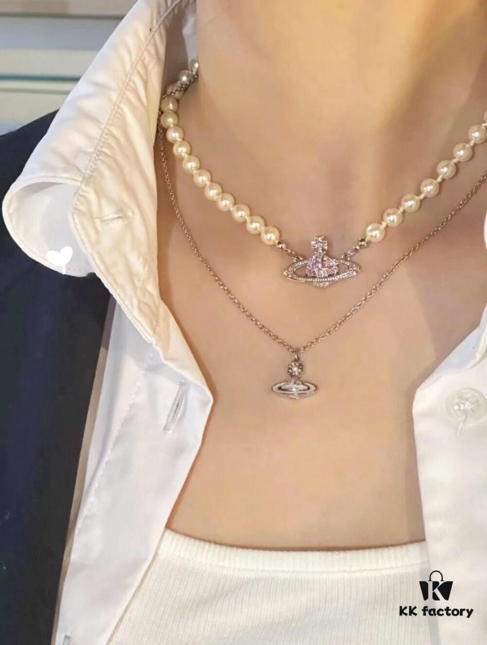 Vivienne Westwood Saturn Pearl Set - Beautiful and Timeless Jewelry