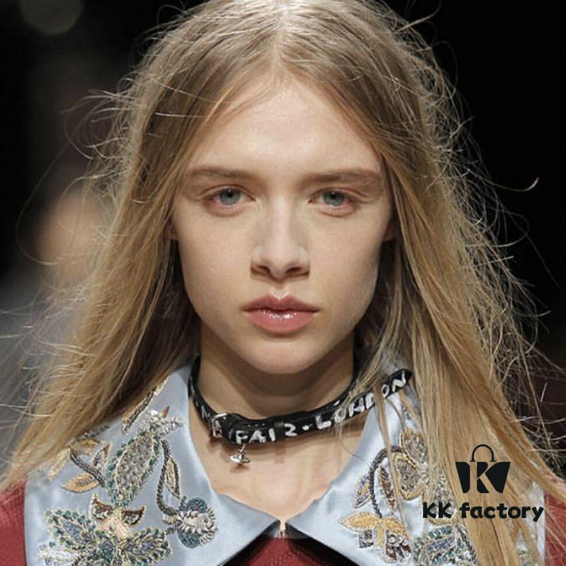 West Queen Leather Cord Necklace, Available in Gold and Silver Colors, In Stock