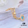 West Queen 3D Saturn Bracelet - Golden Lake Blue Color