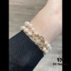 Vivienne Westwood Magnetic Pearl Bracelet - Small Double Layer - Gold