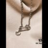 Vivienne Westwood Pin Round Pendant - Small Chain Necklace - Silver