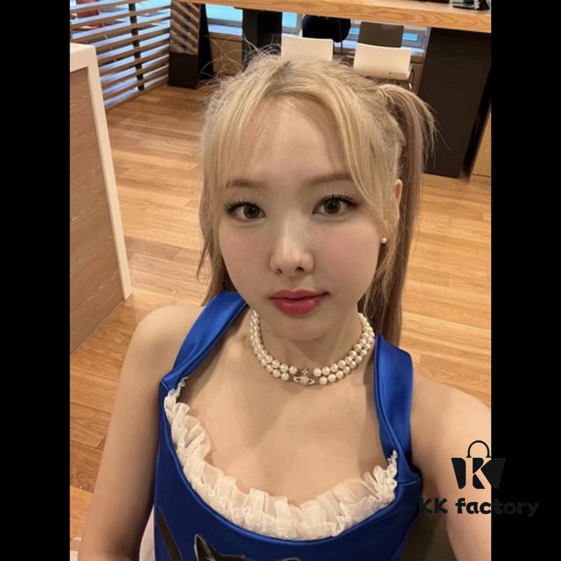 Westcom Lady Lin Na Lian Same Style GRAZIELLA Magnetic Pearl Necklace - Small Double Layer - Gold