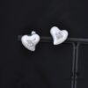 Vivienne Westwood Small Resin Heart Pearl Stud Earrings - Silver