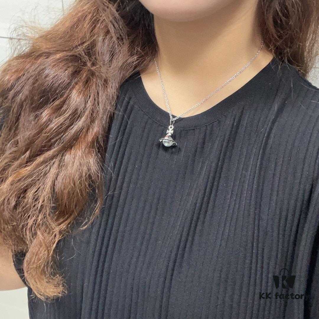 Vivienne Westwood Saturn Earrings and Necklace Set