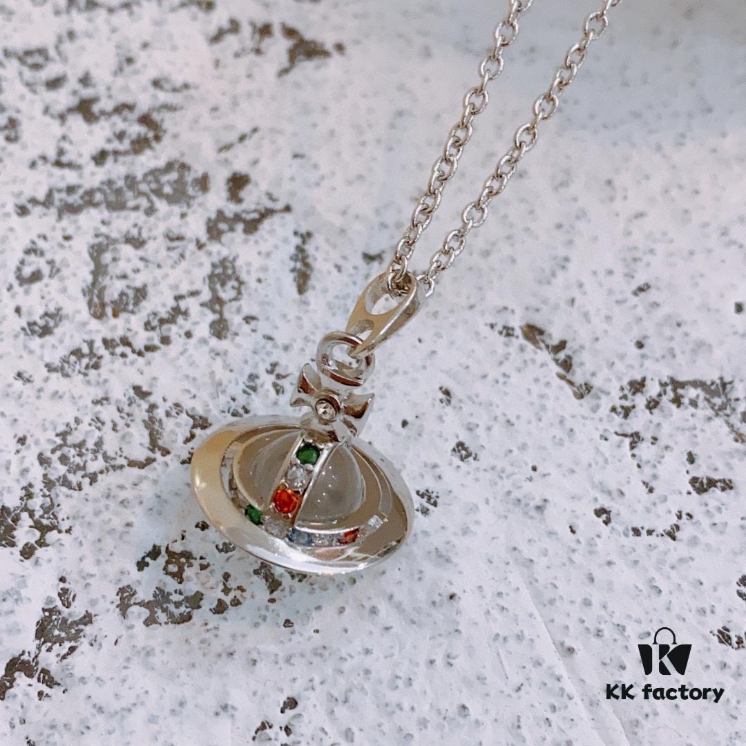 Vivienne Westwood Saturn Earrings and Necklace Set