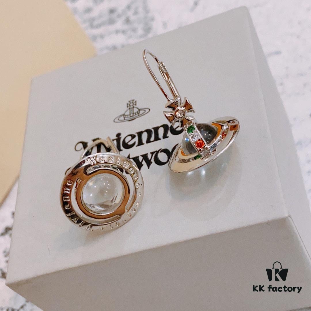 Vivienne Westwood Saturn Earrings and Necklace Set