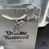 Vivienne Westwood Graduated Track Glass Pink Ball Necklace and Earrings Set