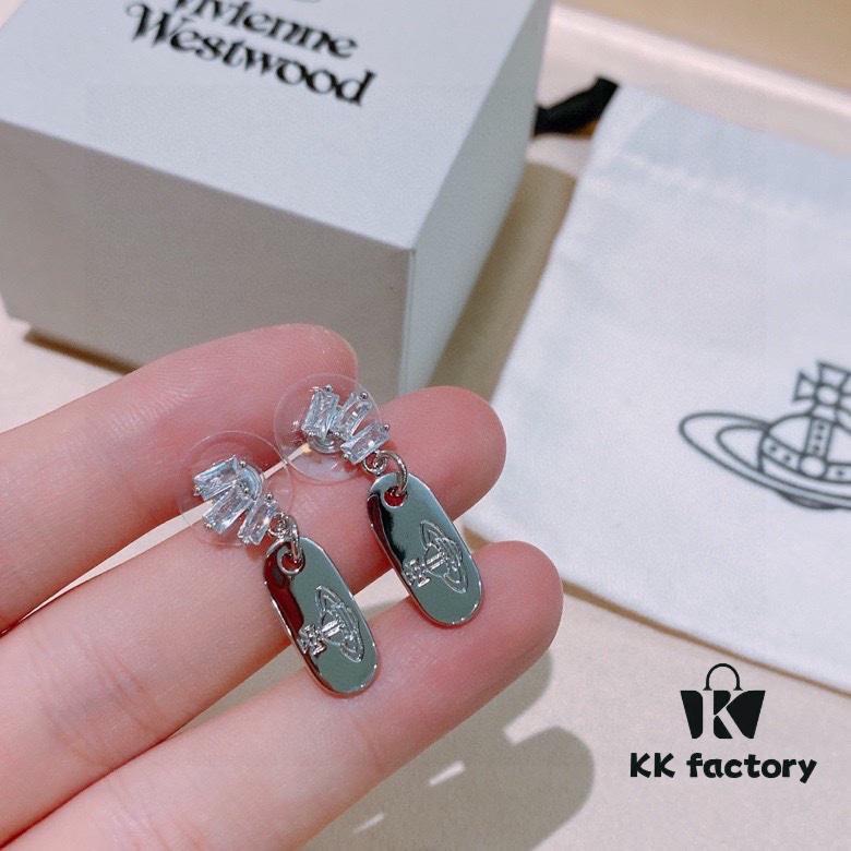 Vivienne Westwood Earrings - Punk-Inspired Fashion Studs in 925 Silver