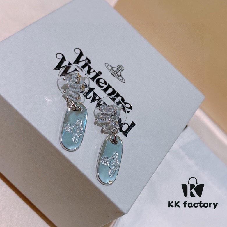 Vivienne Westwood Earrings - Punk-Inspired Fashion Studs in 925 Silver