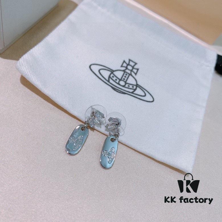 Vivienne Westwood Earrings - Punk-Inspired Fashion Studs in 925 Silver