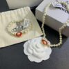 West Grandma Magnetic Saturn Pearl Necklace and Bracelet Set Available in 4 Colors