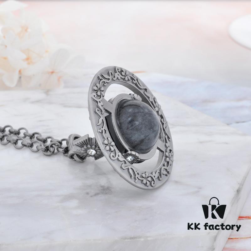 West Queen Large Antique Silver 3D Carved - Granite