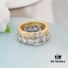 Westminster Double Layer Saturn Ring with Big Zircon - Gold