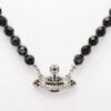 Vivienne Westwood Black Crystal Bead Necklace