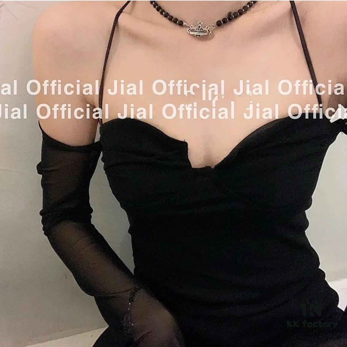 Vivienne Westwood Black Crystal Bead Necklace